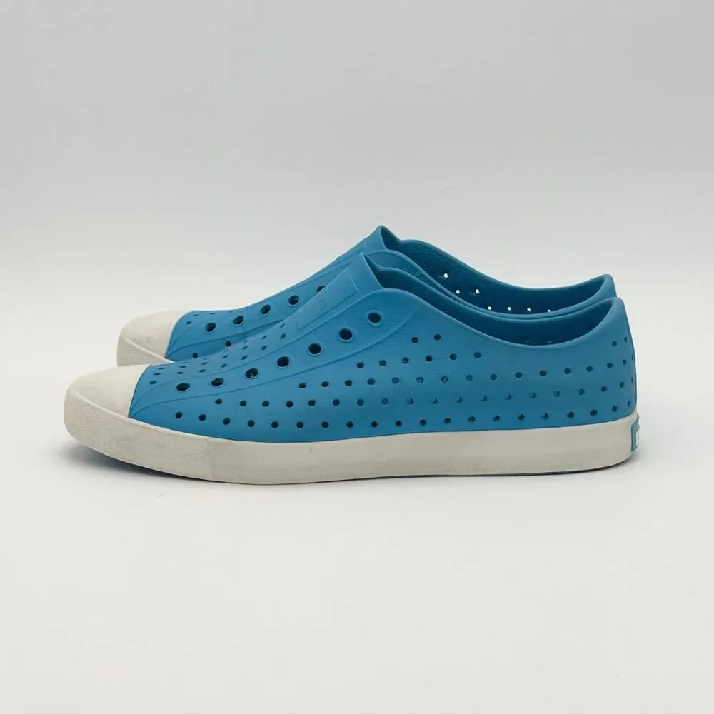 Native Shoes Jefferson Slip On Sandals Ocean Blue - Men’s US 13
